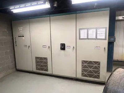4:1 Compression Screw Feeder w/ Vertical Impregnator & 1200 hp AC to DC Motor