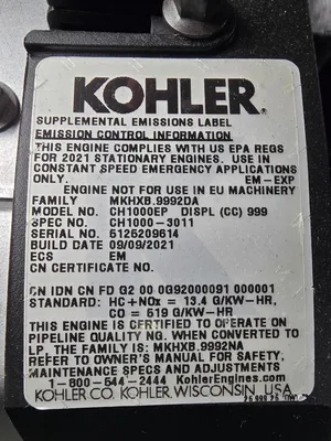 USED KOHLER 20RESC
