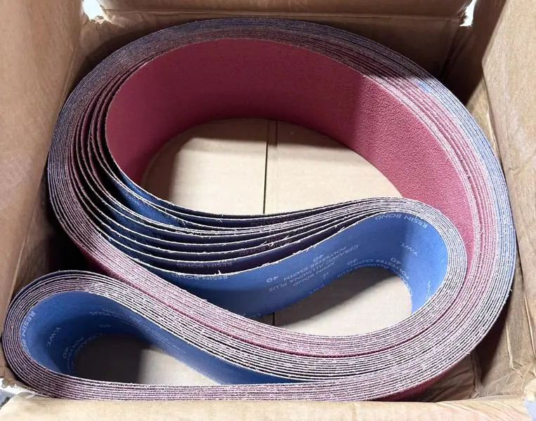Norton R981 5" x 132" Sanding Belts 40 Grit Ceramic Alumina 10 Pack