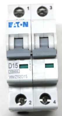 Eaton WMZS2D15 Circuit Breaker 15 Amp, 2 Pole, 277 V