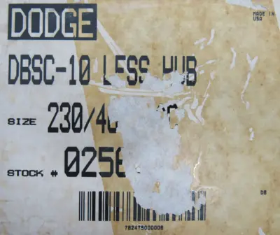 NEW DODGE DBSC-10 MOTOR BRAKE NO HUB 025632 230-460V DBSC10