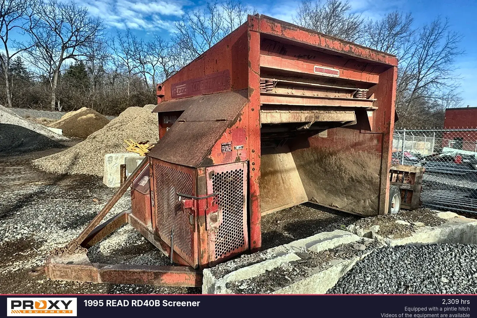 Used 1995 READ RD40B SCREENER Vibratory Screens Pennsylvania US | Proxy Equipment #1385037