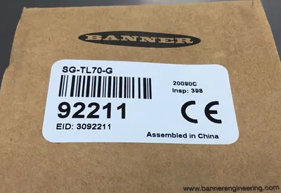 Banner Modular Tower Light SG-TL70-G Green 12-30VDC 420mA Max 3C-22