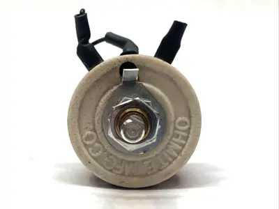USED OHMITE WIREWOUND RHEOSTAT 10 OHM 25W PANEL MOUNT 500V
