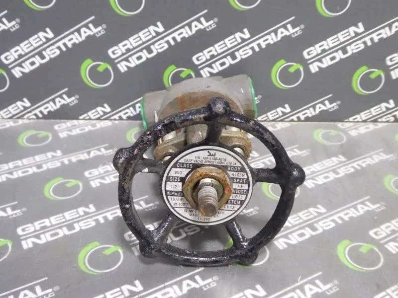 SWI Valve Co. AAF-11AB-AB1A Gate Valve 1/2" API602/ASME B16.34 New