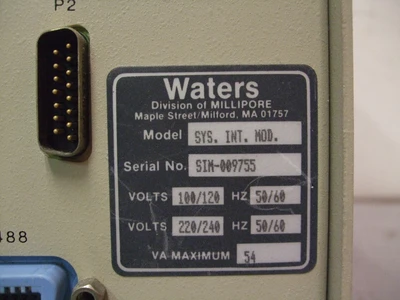 USED MILLIPORE WATERS SYS.INT.MOD