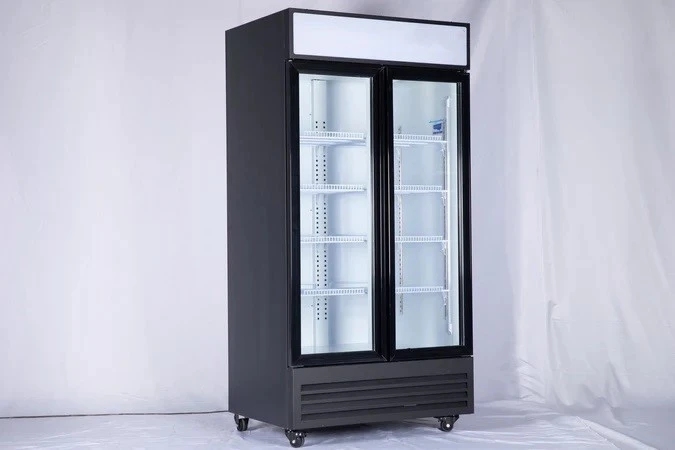 168-0036 GDR51"(H)N Double Glass Door Self Contained Cooler