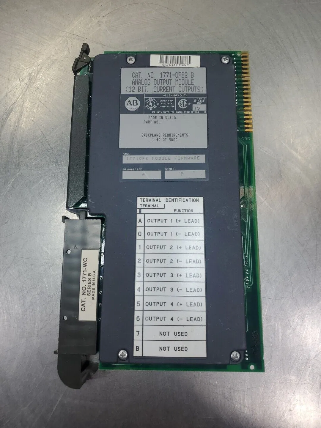 USED Allen-Bradley 1771-OFE2/B (1771-WC)