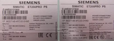 NEW SIEMENS 6ES7148-4PC00-0HA0 POWER SUPPLY SIMATIC ET200PRO 6ES71484PC000HA0