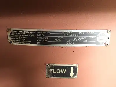 XJ-10 | U.S. Bellows  Expansion Joint 30" Diameter 35" Length - Open box