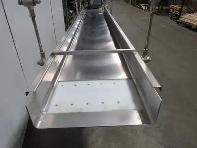 Triple S Dynamics HDC-8/2/LH Slipstick Stainless Steel Vibratory Feeder Conveyor