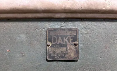 125 TON X 48" DAKE H-FRAME HYDRAULIC PRESS: YOBRO #24587