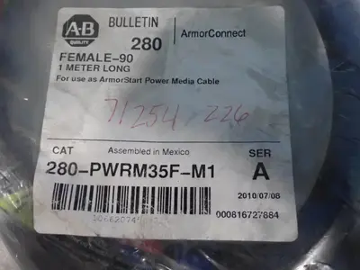 New | in-Stock 2010 ALLENBRADLEY 280PWRM35FM1 Cable & Wire Ohio US | HGR 24 #1020225