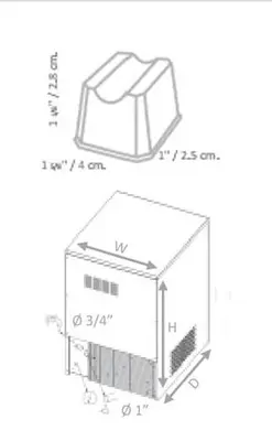 NG95-UNDER COUNTER ICE MAKER