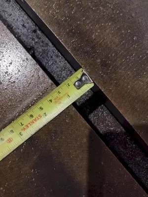 129" X 72" X 14" HIGH T-SLOTTED LAYOUT TABLE / BOLSTER PLATE: STOCK #22373