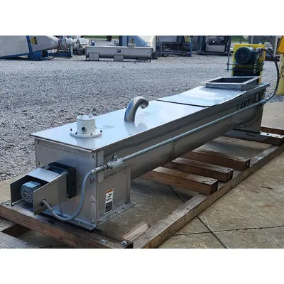 Used 13" dia. X 9' Long Industrial Screw Auger Conveyor