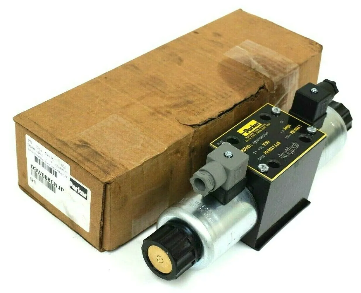 NEW PARKER D3W008CNJP 24VDC 1.5AMP VALVE SOLENOID