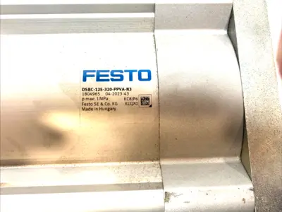 USED FESTO CYLINDER 125MM 320MM W/ KPE-32 VALVE 1804965