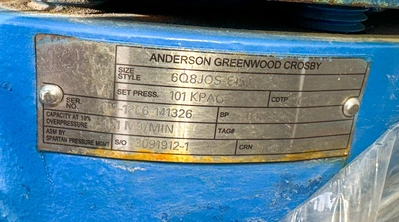New | in-Stock 2022 ANDERSON GREENWOOD CROSBY 6Q8JOS-E15J Valves/Fittings Alberta CA | Solutions 4 Manufacturing #1384896