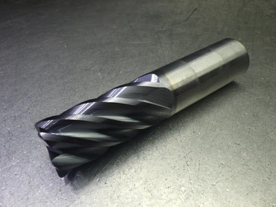 Kennametal 1" 6 Flute Carbide Cr Endmill .06" R UJDE1000J6CRC KCSM15 (LOC1092A)
