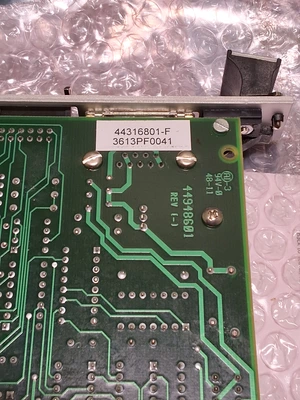 UNIVERSAL INSTRUMENTS 44316801 F MM16 I/O ASM BOARD