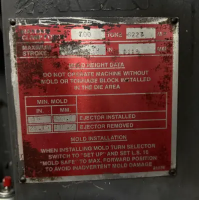 1996 VAN DORN 700HP Injection Molding Horizontal/Vertical | Machinery Network (6)