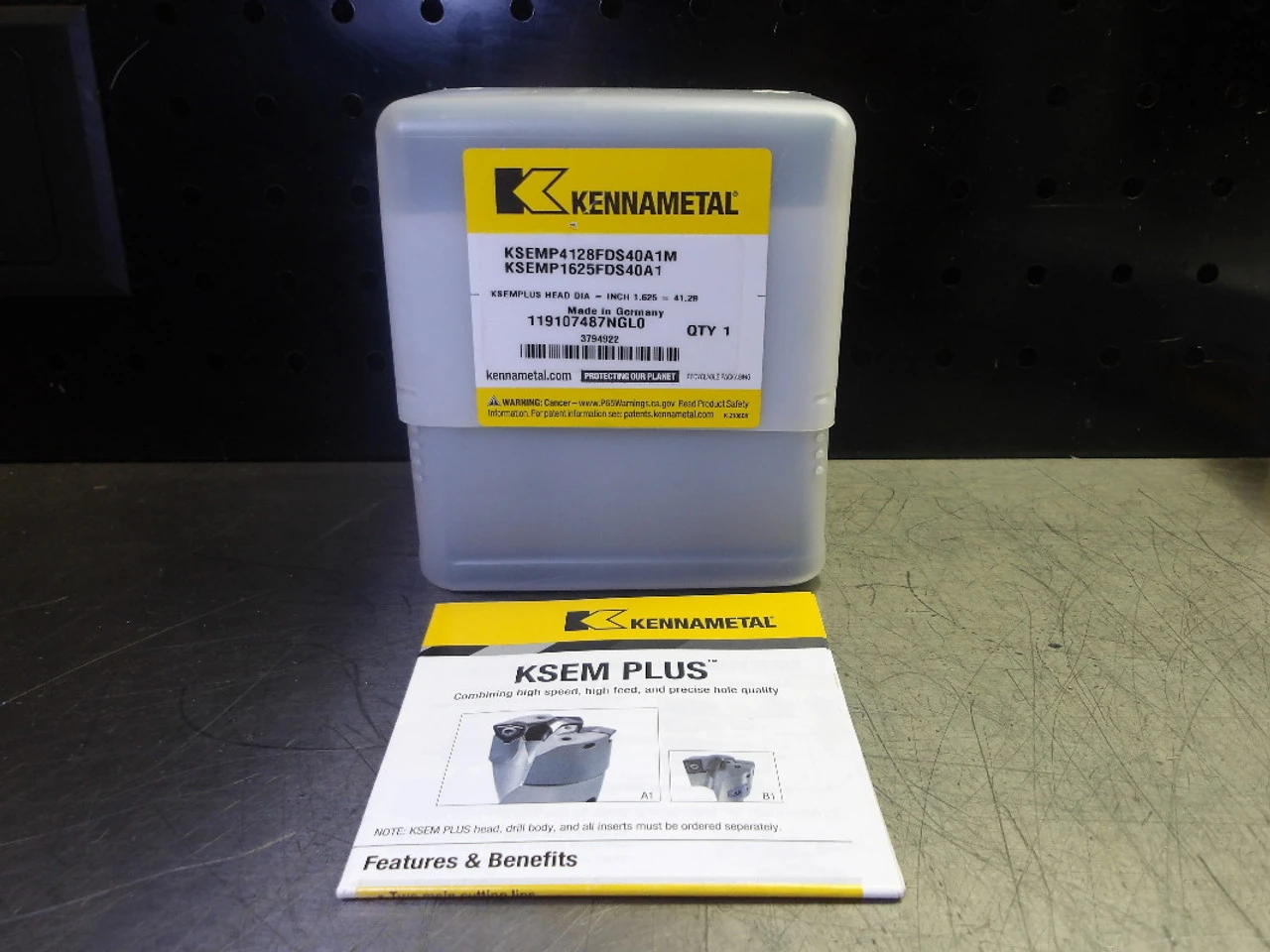 Kennametal KSEM PLUS A1 1.625" Drill Head KSEMP1625FDS40A1 (LOC1837B)