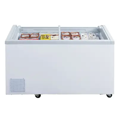 New | in-Stock Dukers New Dukers WD-700Y Commercial Chest Freezer in White 72" Display Freezers Illinois US | Falcon Restaurant Supply #1376326