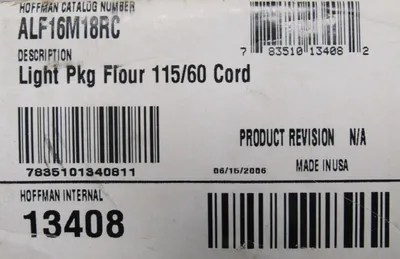 NEW HOFFMAN ALF16M18RC FLUORESCENT LIGHT 115V