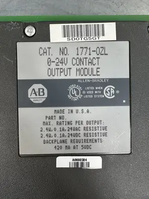 1771-OZL Allen Bradley 0-24V Contact output module (BIN-1.2.3)