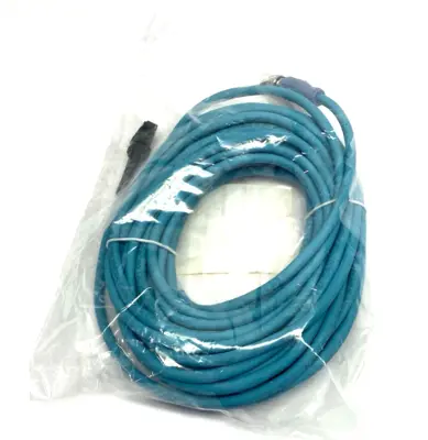 NEW TURCK DOUBLE-ENDED ETHERNET CORDSET M12 MALE TO RJ45 10M