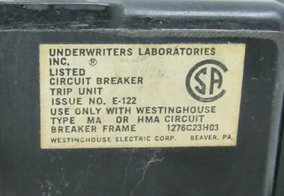 NEW WESTINGHOUSE E-122 1276C23H03 20210 CIRCUIT BREAKER E122
