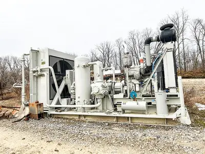 Used KNIGHT KOA-2 4-3/4" SINGLE STAGE HORIZONTAL AIR BOOSTER COMPRESSOR High Pressure Air Compressors Pennsylvania US | East West Machinery & Drilling #1417200