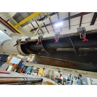 Used 12" Diameter X 9 ft Long Tubular Screw Conveyor