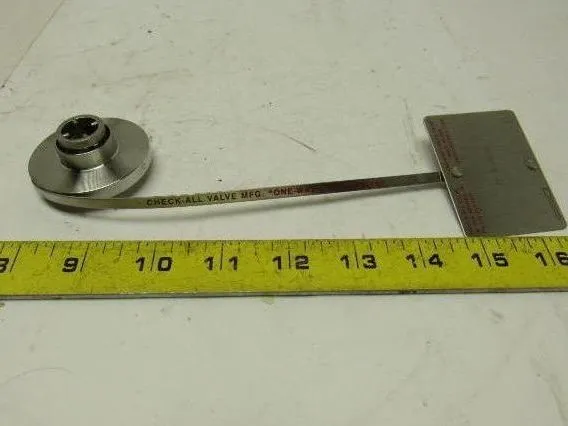 Check-All SV804 Flange Insert Check Valve 1" SS For Chlorine Service