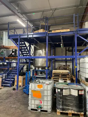 4,000L S/S JKTD Vertical Reactor 4 kw