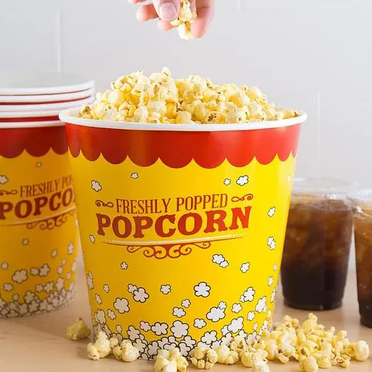 Carnival King 170 oz. Popcorn Bucket - 150 / Case
