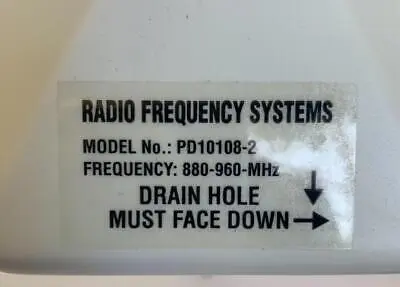 USED Radio Frequency Systems PD1018-2, PD10108-1