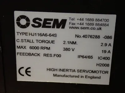 New | in-Stock SEM HJ116A664S Motors (misc) Ohio US | HGR 24 #784385