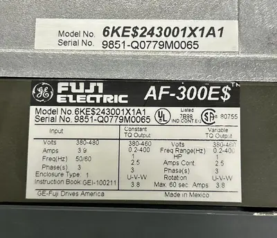 Used GE FUJI 6KES243001X1A1 Speed Drives Ohio US | Surplus Asset Holdings #1243000