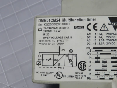 Used CARLO GAVAZZI _UNKNOWN_ Relays & Switches Texas US | OCO Industrial #1682680