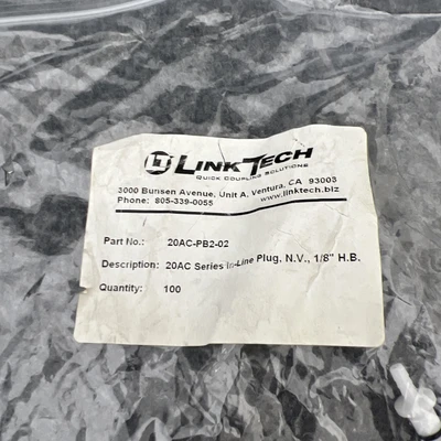 New | in-Stock link tech 40ACV-PB2-04 Parts (Hydraulics and Pneumatics) California US | Davliegogo LLC #1706223