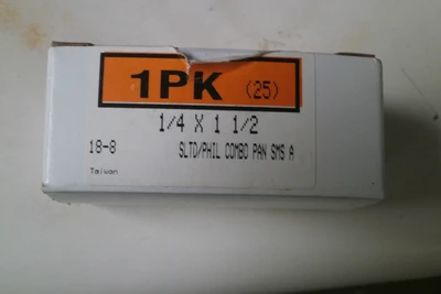 NEW SLTD / PHI SLTD/PHIL COMBO PAN SMS/A 1/4 x 1 1/2"