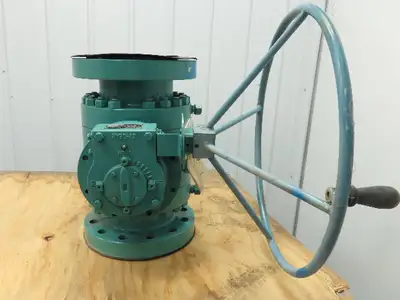 PBV 6700 Series 6" Flanged #600 Trunnion Ball Valve Handwheel Gear Operator