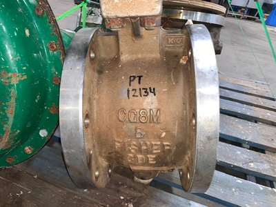 8" -150# Fisher V-Ball Control Valve Type V150 , Stainless