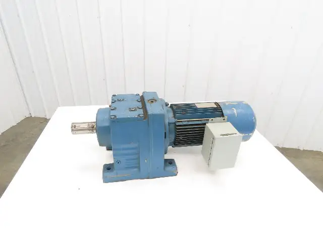 Sew Eurodrive R87 DV100L4/BMG Inline Gearmotor 3kw 277/480V 63.68:1 Ratio 27rpm