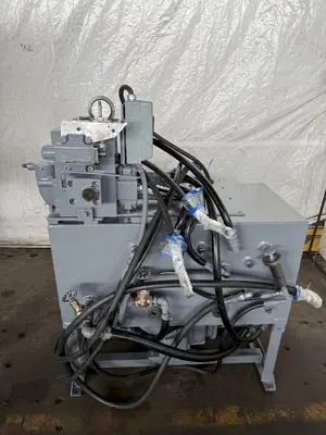300 TON M&N 4-POST HYDRAULIC HOBBING PRESS. STOCK # 1224124.