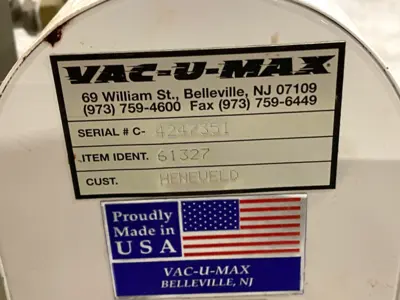 Used VAC-U-MAX Industrial Vacuum Vacuum Cleaners Michigan US | Maverick Industrial Sales #1456655