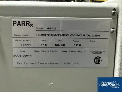 USED Parr 160 mL Parr Mini Reactor, 2950#, S/S, Model 4566B