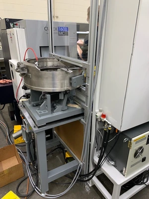 2019 HWACHEON CUTEX 160BMC FANUC ROBOT AUTOMATION CELL